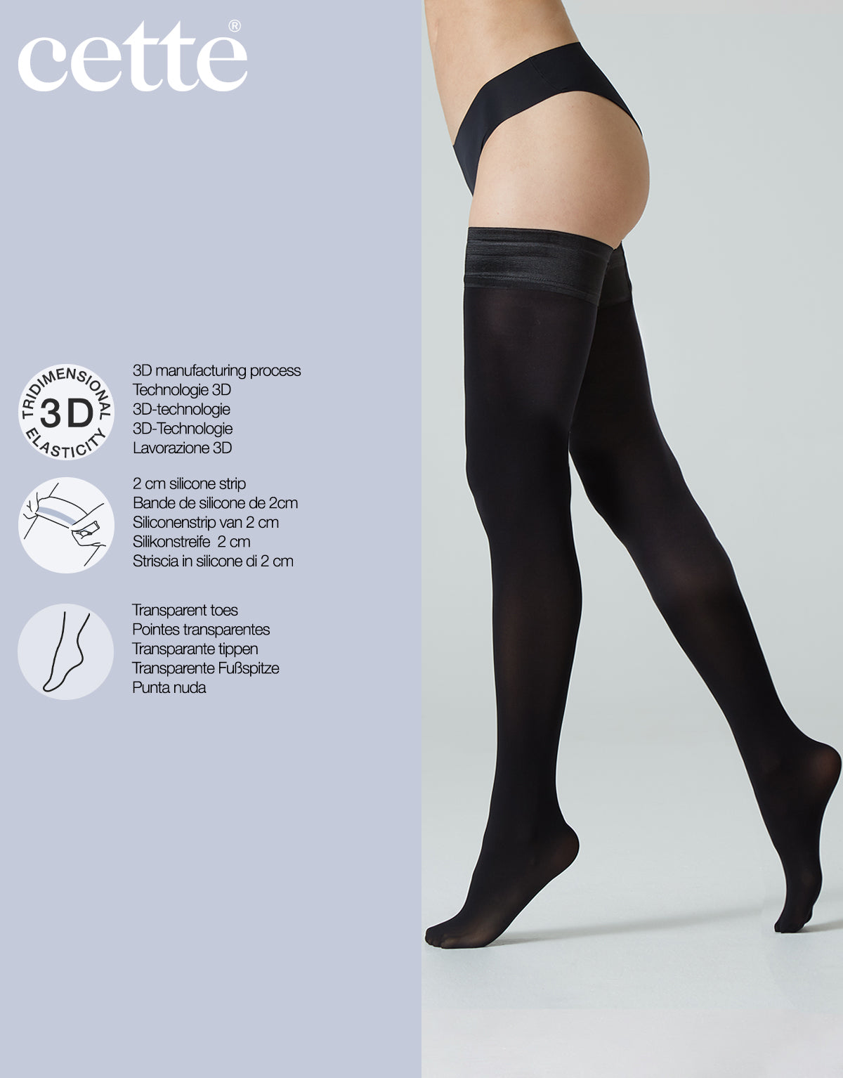 Cette Helsinki Opaque Hold Ups 60 Denier