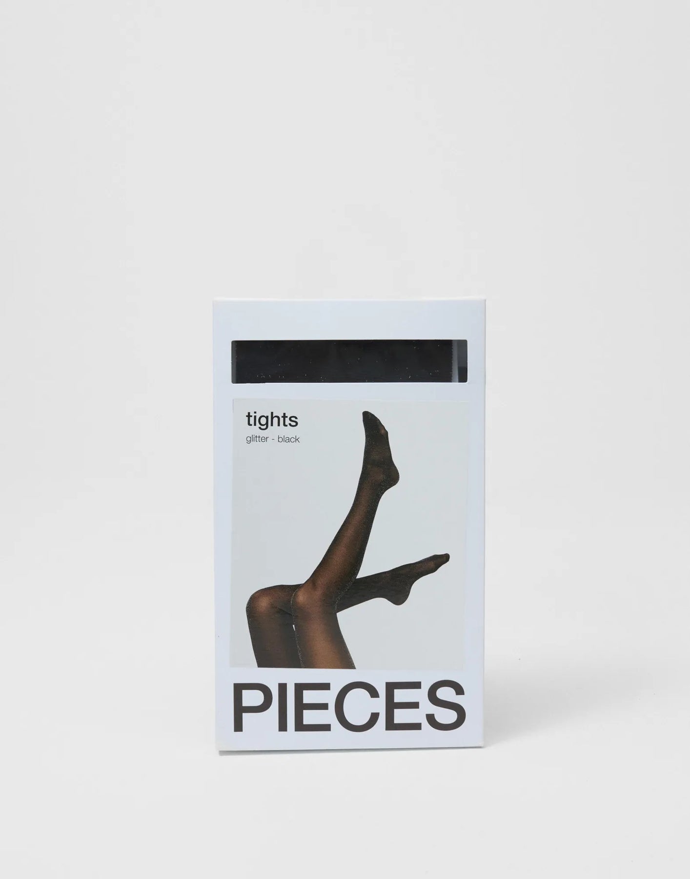 Pieces Black with Silver Glitter Party Tights 35 Denier